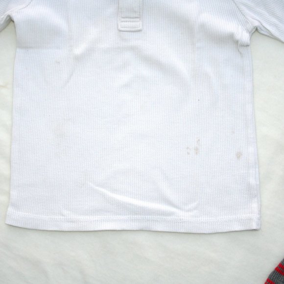 ❄️5T BOY WAFFLE KNIT THERMAL LONG SLEEVE SHIRT LOT of 2 SHIRTS WARM EUC LAYERING - Picture 5 of 16